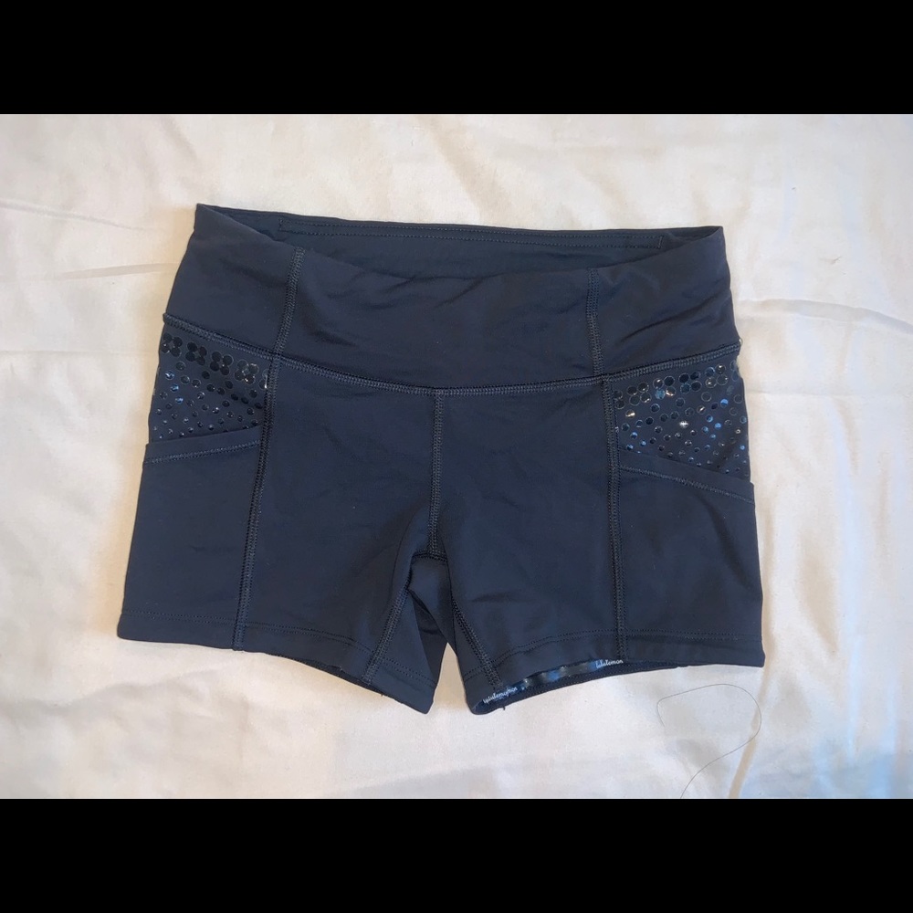 lululemon athletica Black Spandex/Shorts